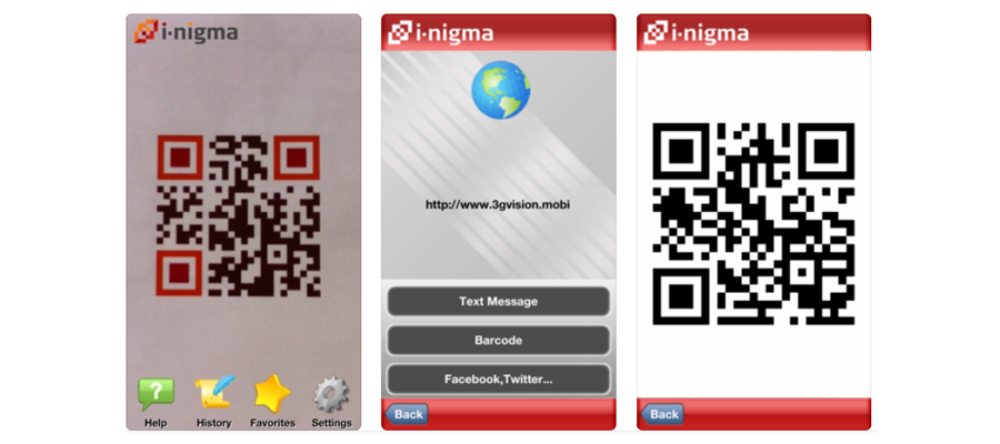 i-nigma QR and Barcode Scanner