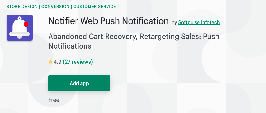 Notifier Web Push Notification﻿