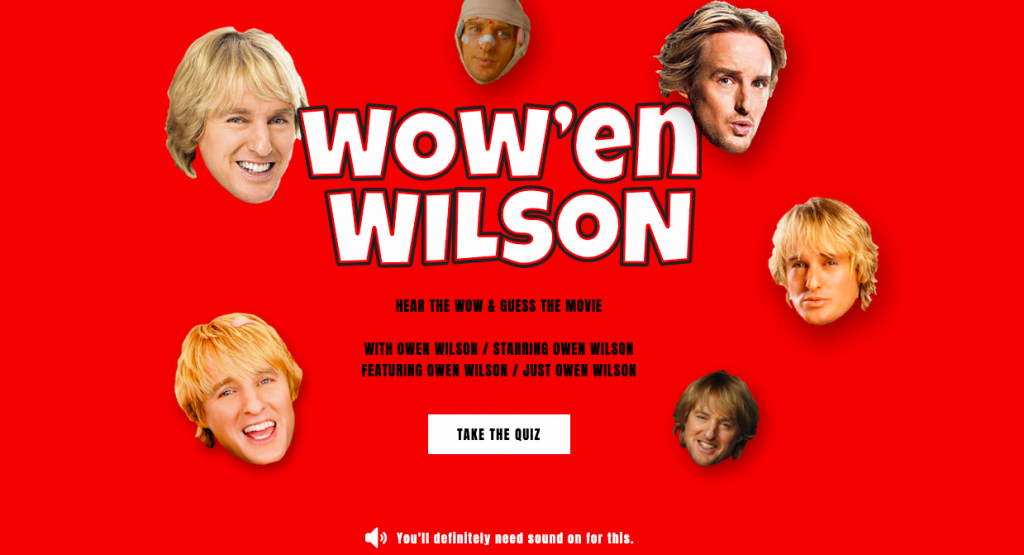 Wow’en Wilson Quiz﻿