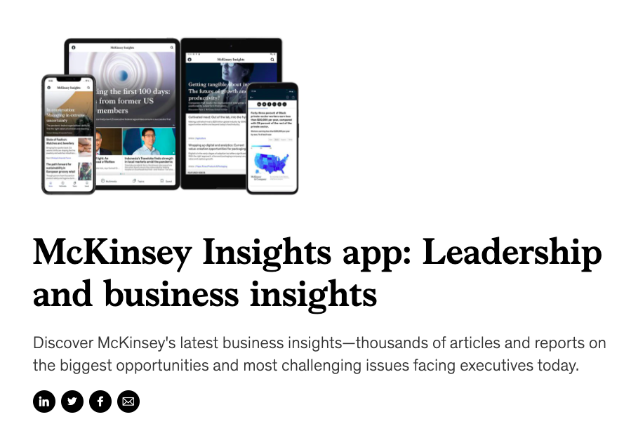 Mckinsey promotes