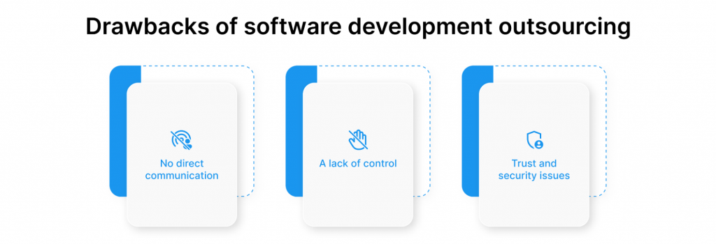 Cons of software development outsourcing
