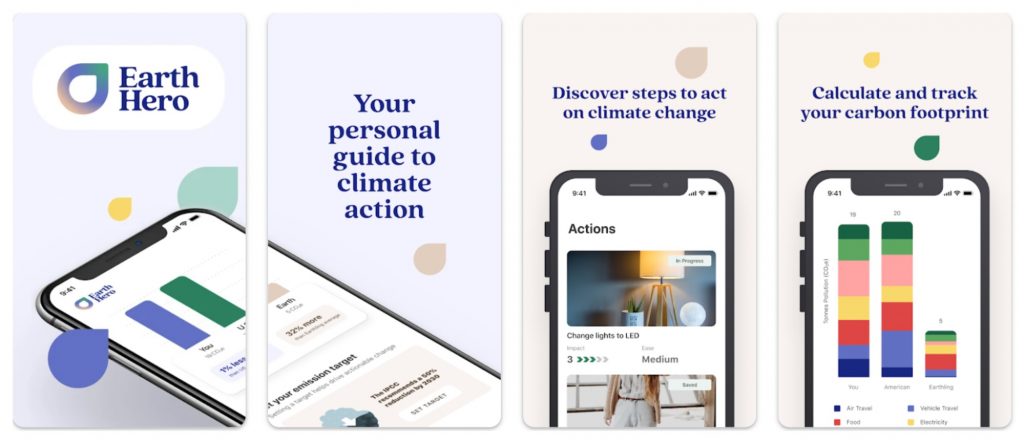 Climate change action app