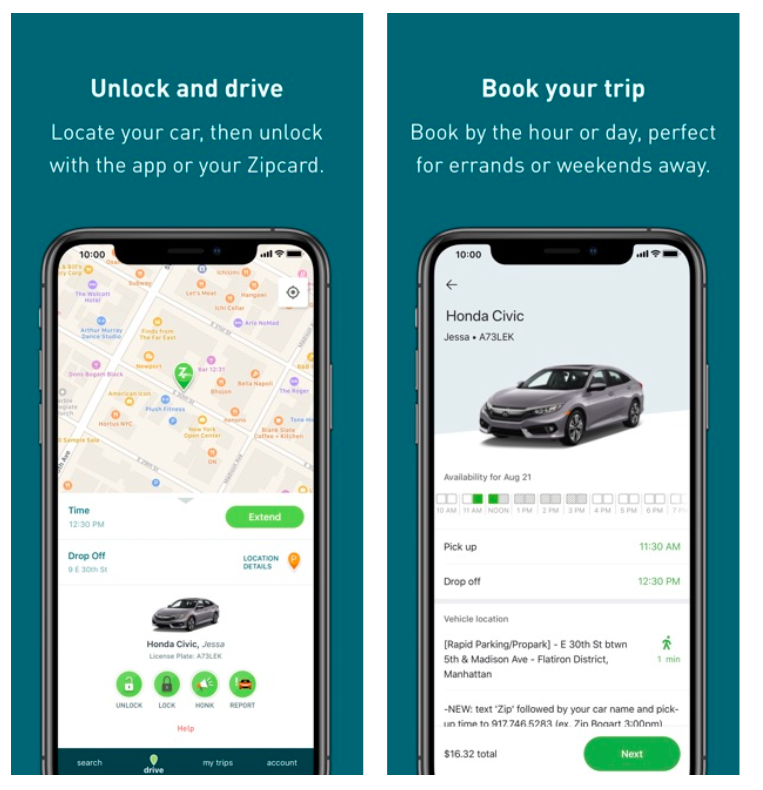 Zipcar — Low-cost special deals for businesses