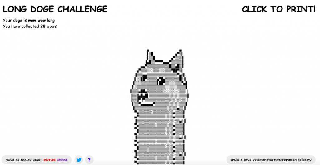 Long Doge Challenge﻿