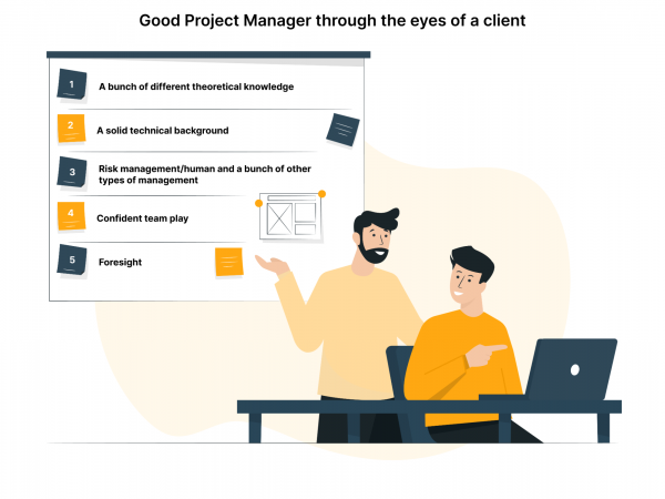 good project manager through the eyes of a client