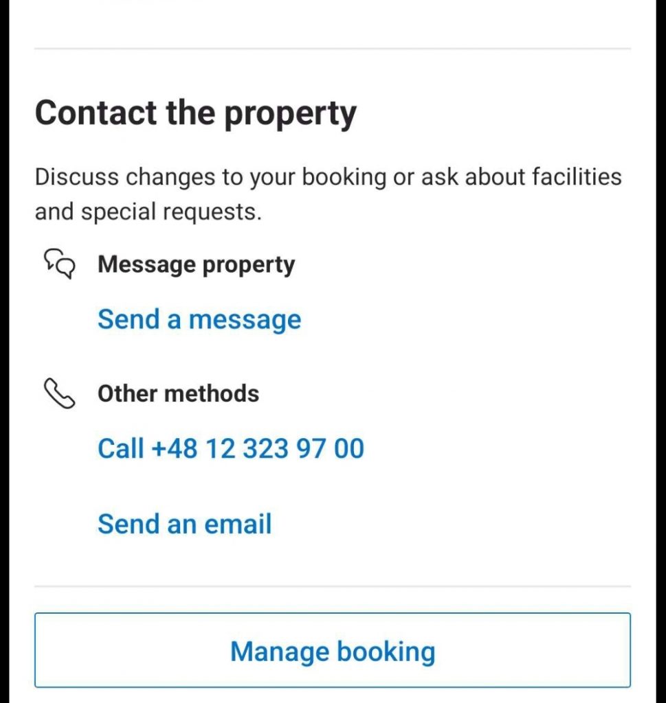 Chat with hotels