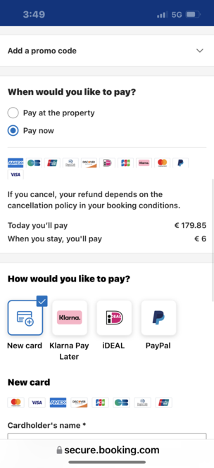 In-app payment