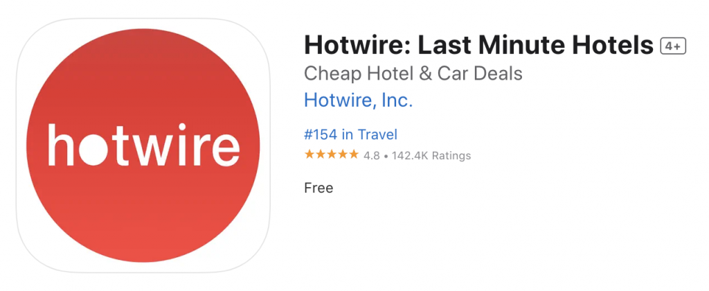 Last-minute hotel booking apps